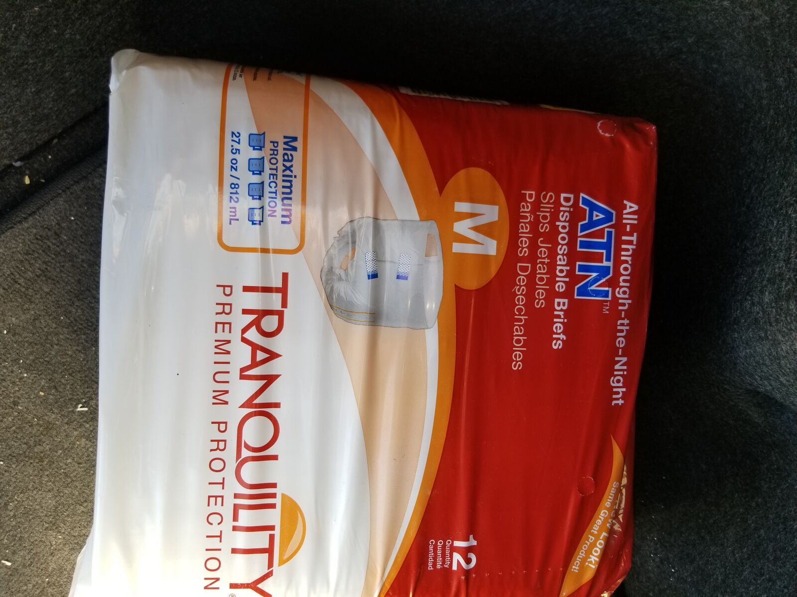 3 pks Tranquility Disposable Briefs / Adult Diapers ATN Size Med