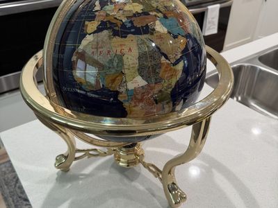 Semi precious stone globe!