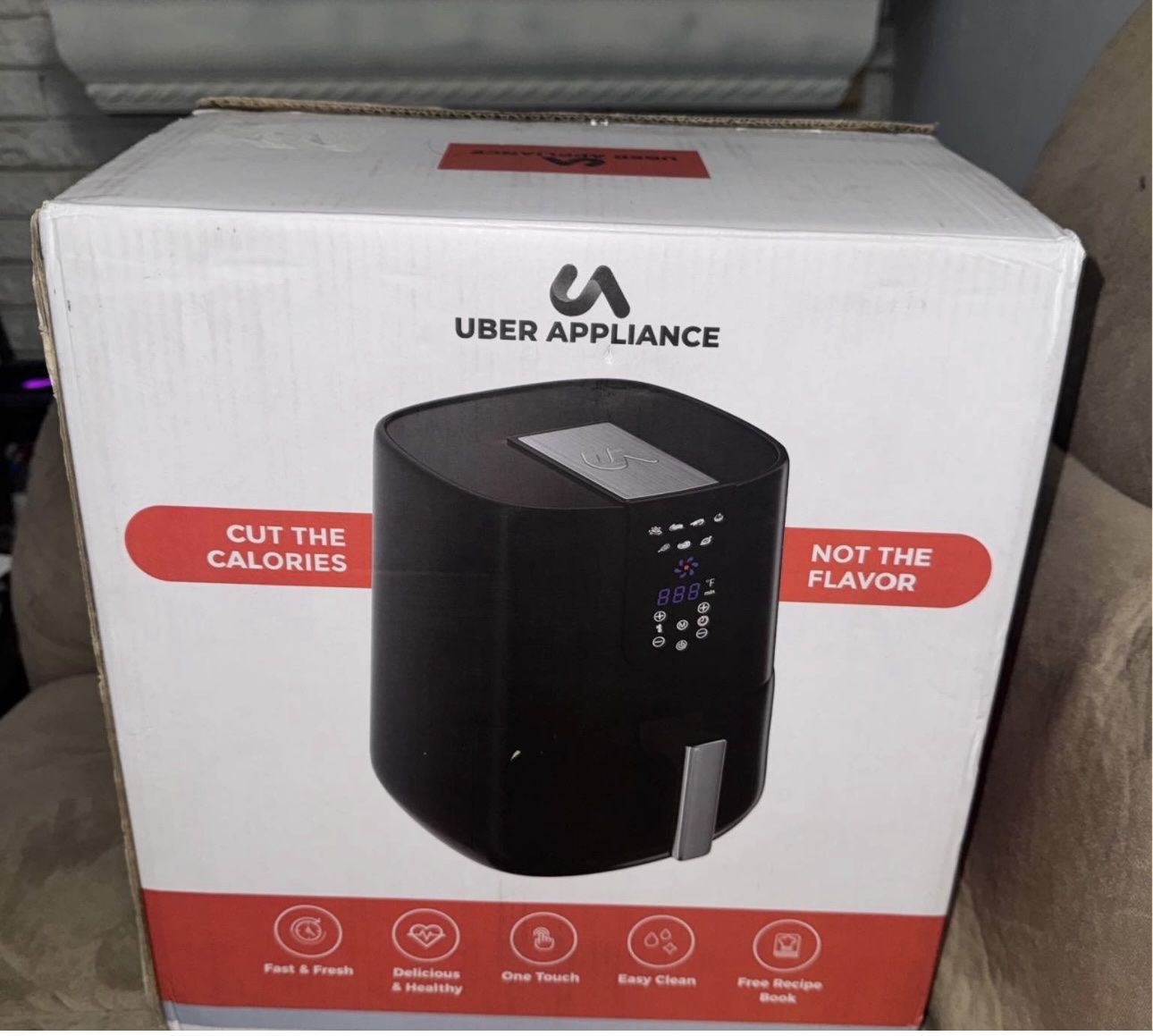 New Uber Appliance Air Fryer Black Digital Touchscreen New in Box