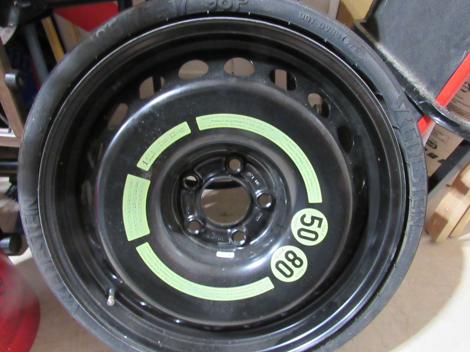 Mercedes Benz spare tire 2013-2017 year New! Never used