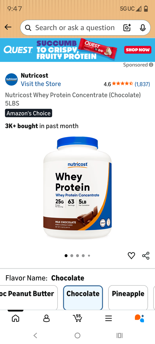 Chocolate Protein powder