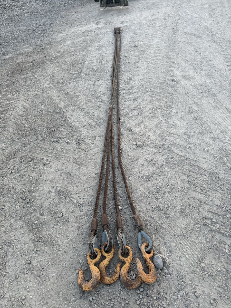 Heavy Duty 4-Leg cable Rope Sling / pick 20’ legs