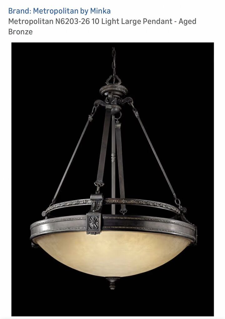 Bronze Chandelier 10 Light