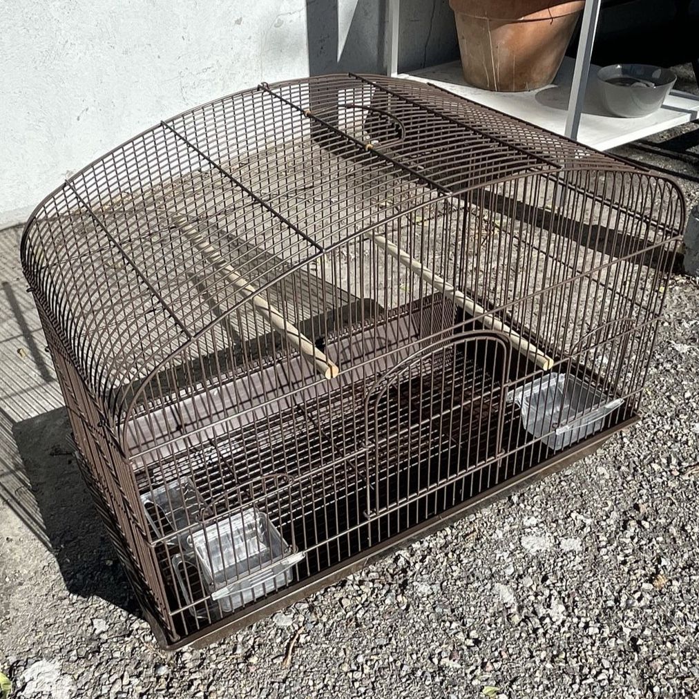 Great Shape Burgundy Bird Cage