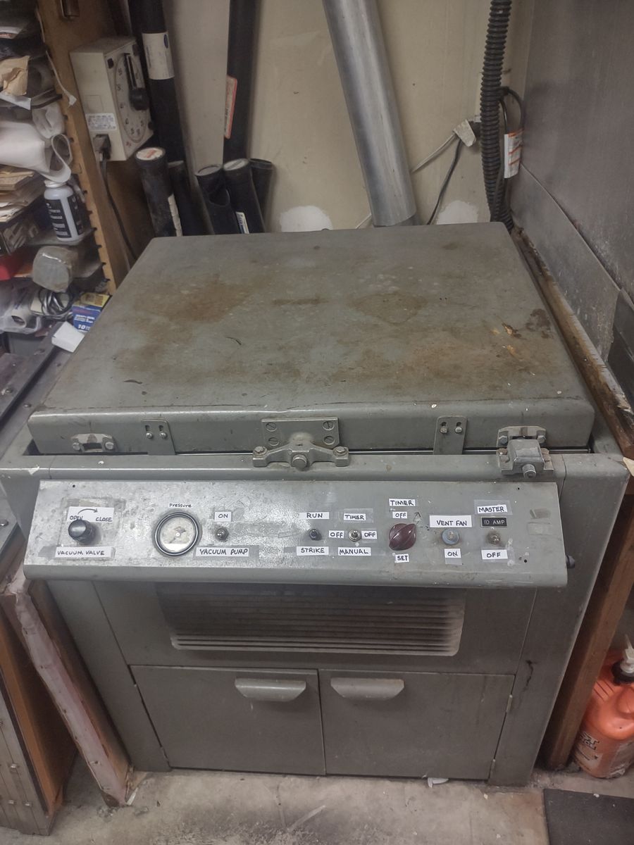 Nu-Arc Plate maker for Silkscreening process