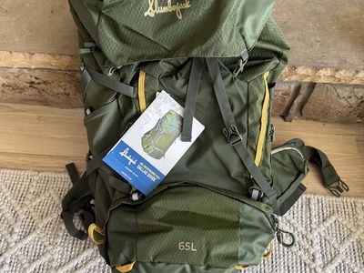 Slumberjack Dallas Divide 65L Internal Frame Backpacking Backpack - New, Green