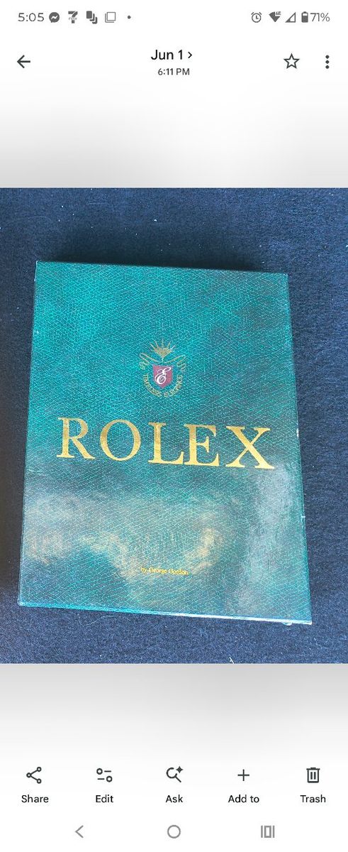 Rolex by George Gordon - Hardcover Book