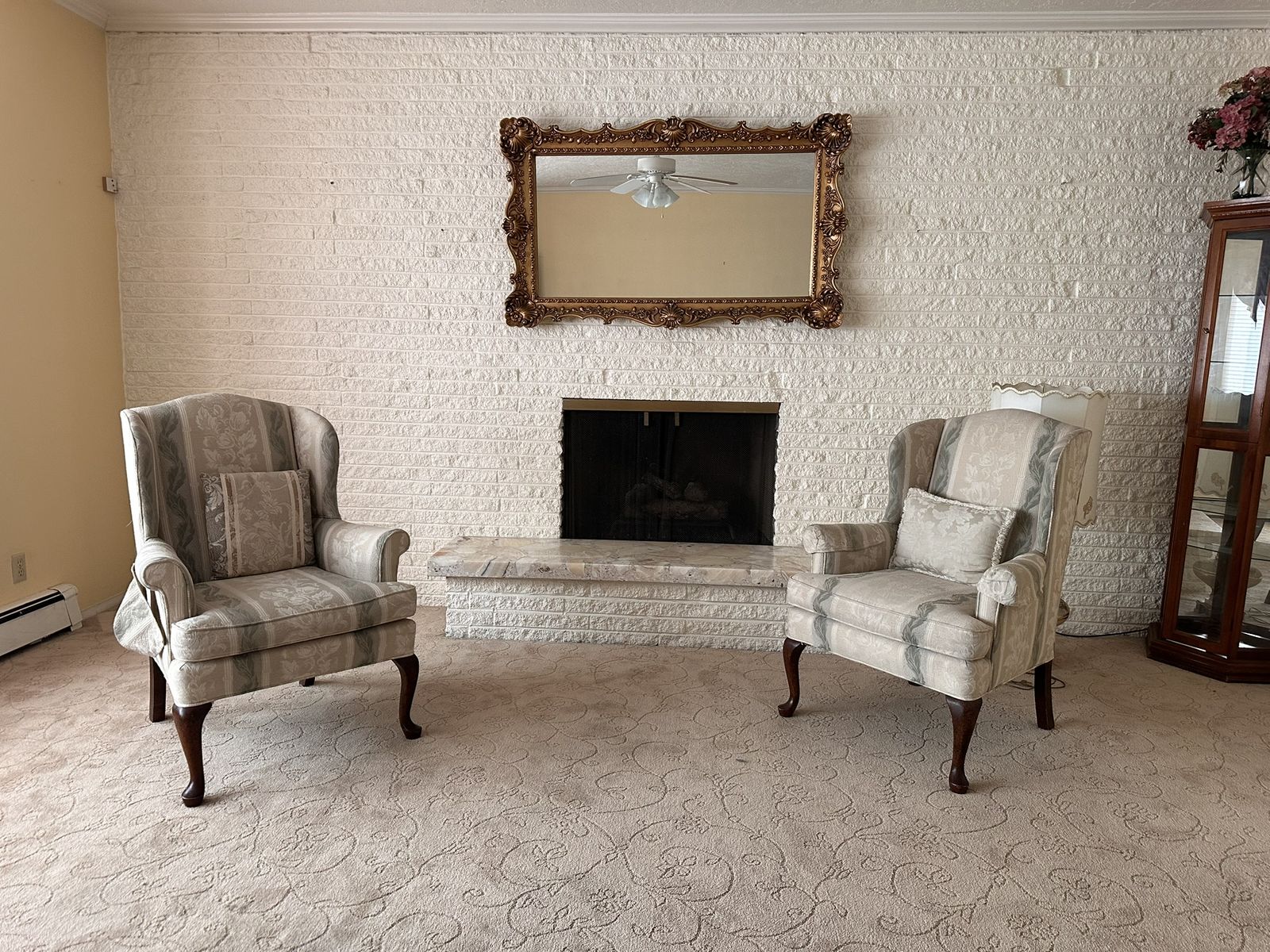 2 Wingback Armchairs: Excellent Condition!