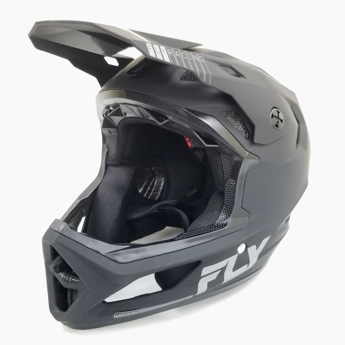 Fly Racing Youth-Medium Rayce Bicycle Helmet Matte Black (73-3613YM-L-R1-S2)