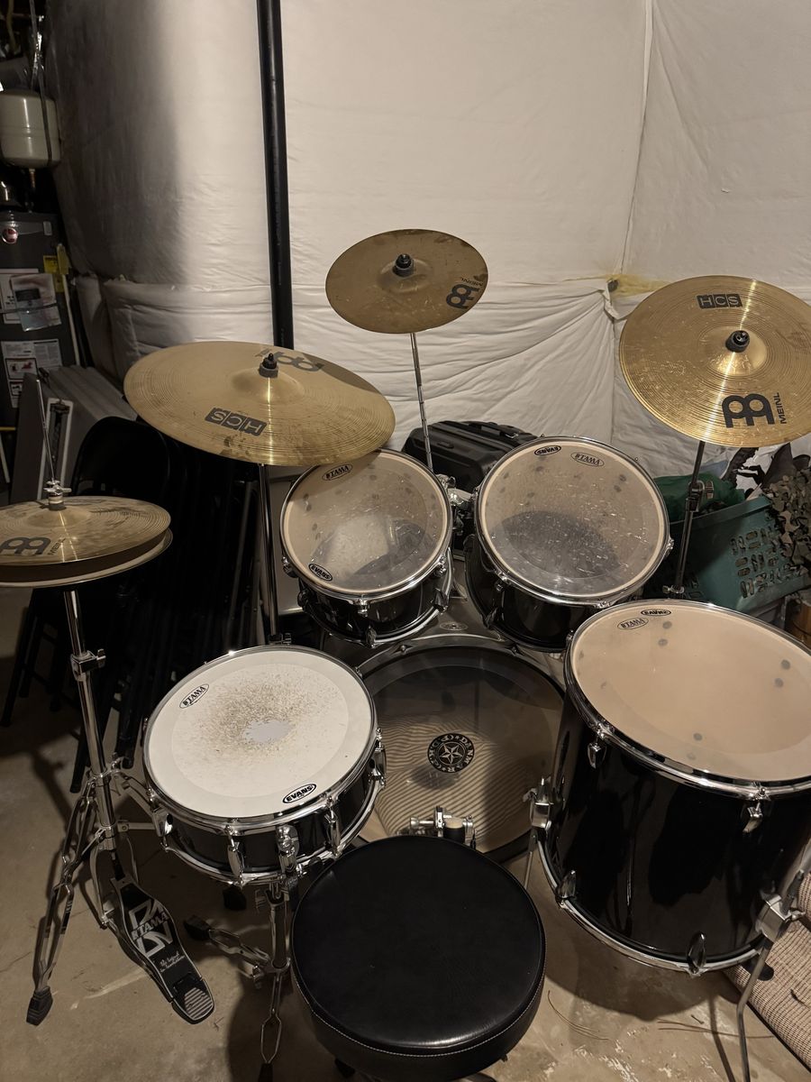9 piece Tama Imperial star drum set