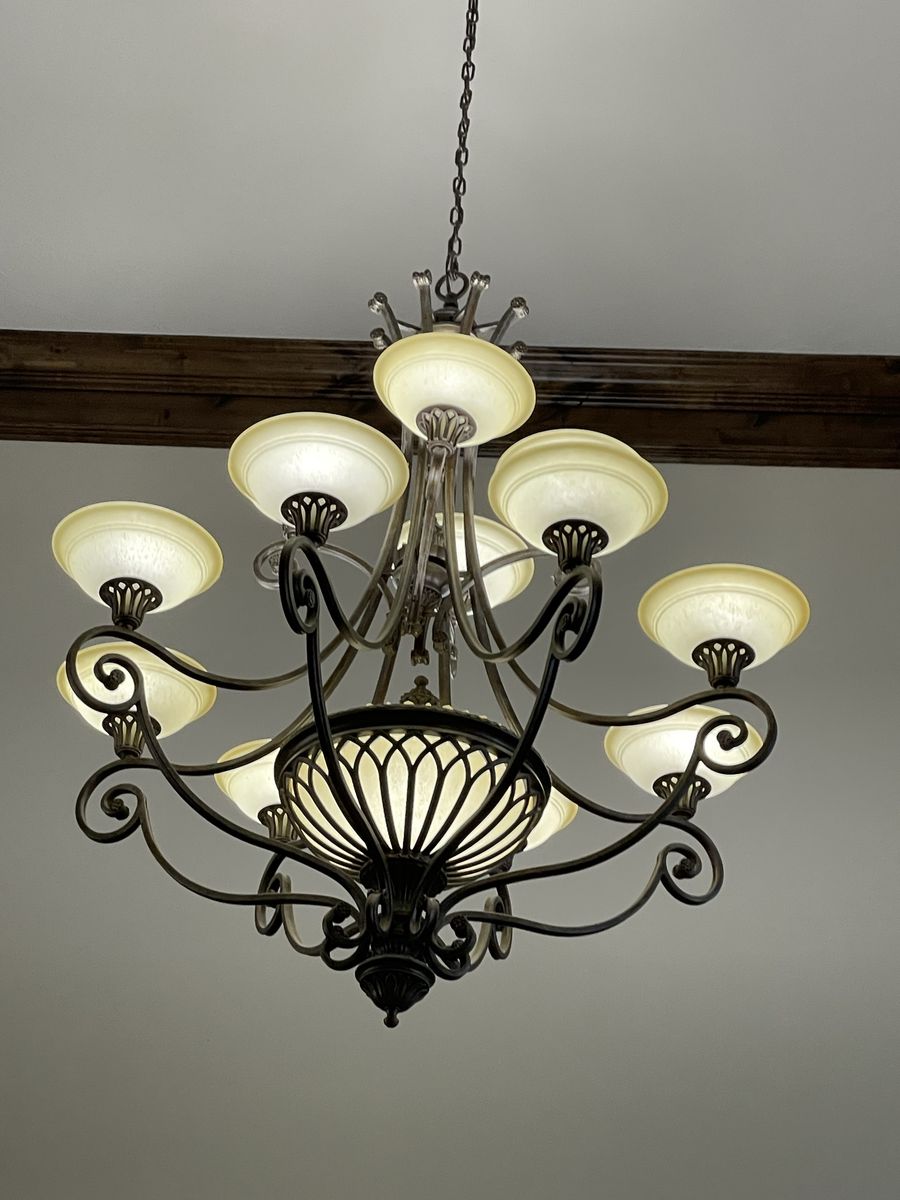 French Country style chandelier