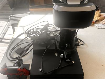 Sony PlayStation PS4 Pro 1TB VR Bundle with Headset, Camera, Controllers, and Stand