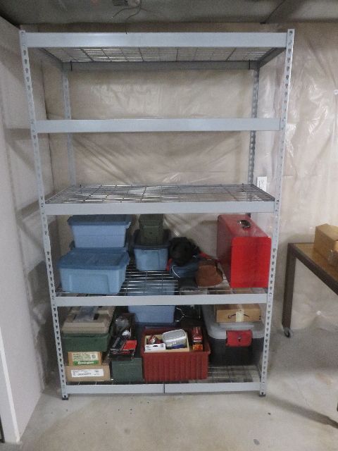 HEAVY DUTY (800 LB PER SHELF) STEEL 4 SHELF STORAGE SHELVING RACK