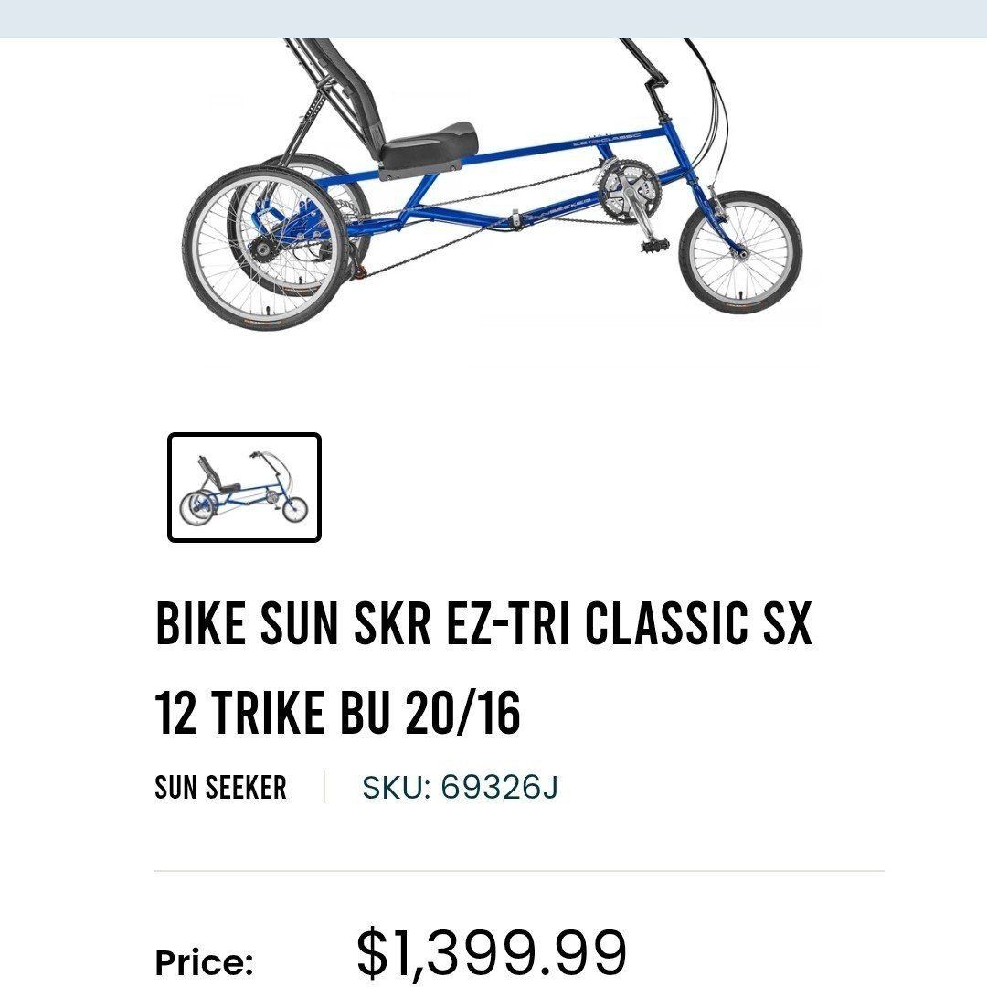 NEW Bicycle (3 wheels) Recumbent Bike (Tricycle)!!