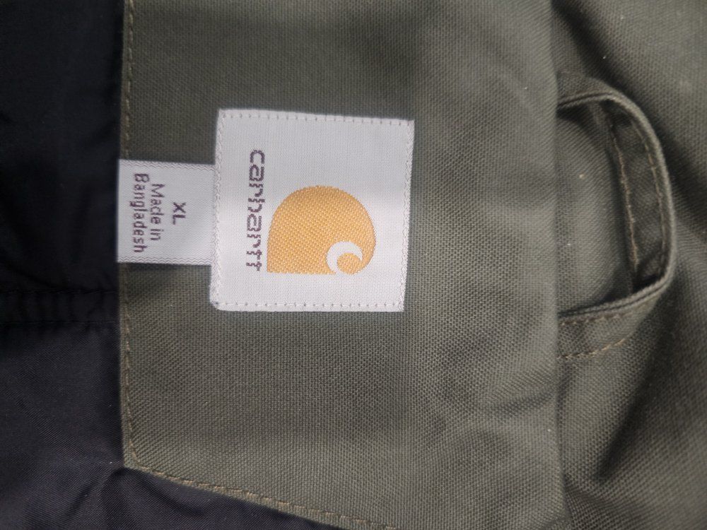 Carhartt Green Work Jacket Full Zip Utility Outerwear Size XL