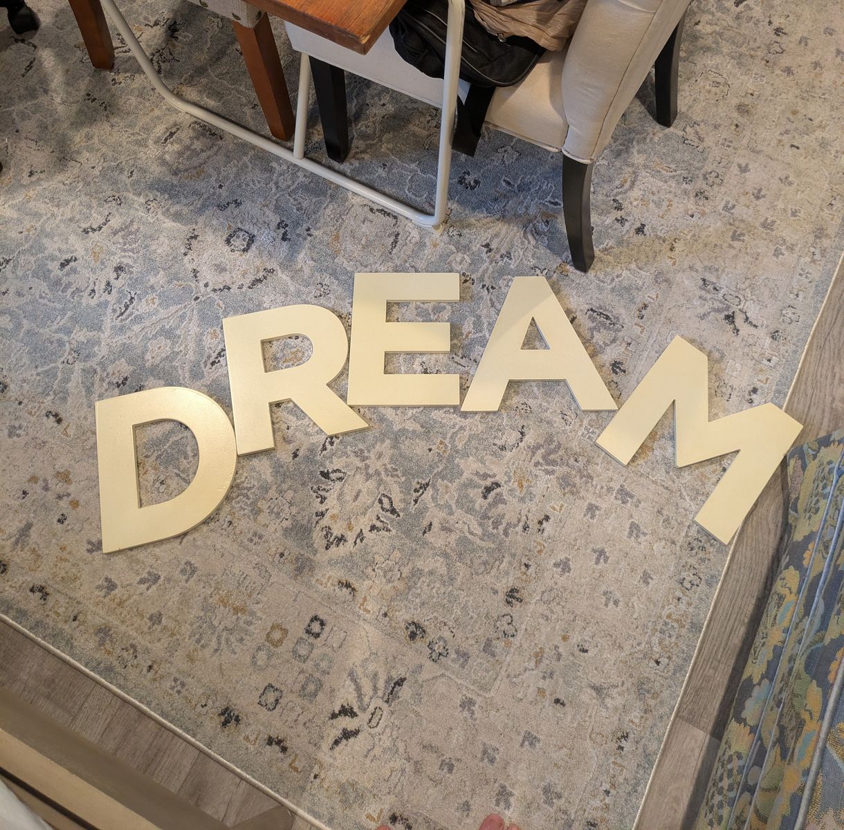 DREAM wood letters