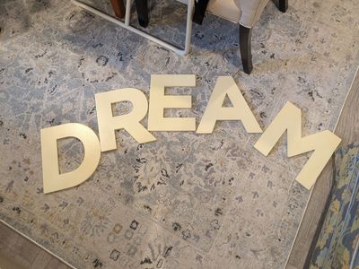 DREAM wood letters