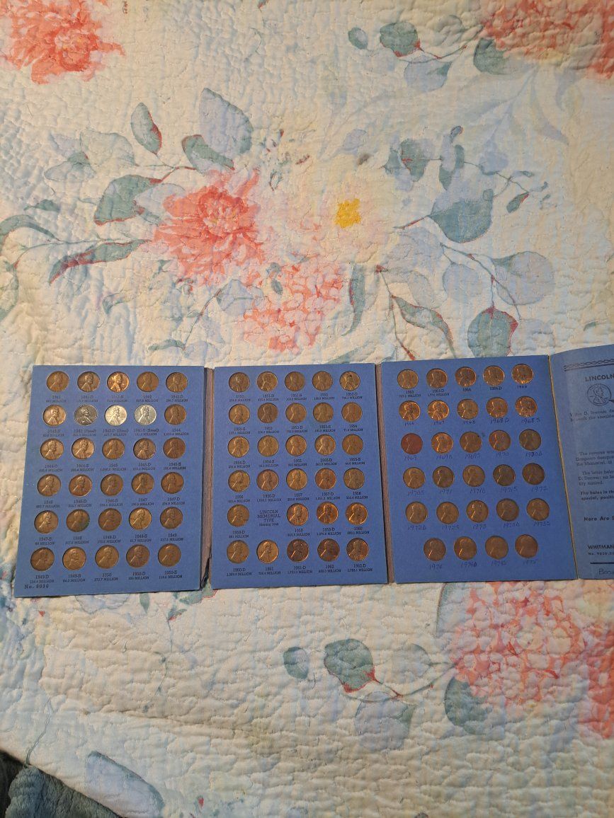 Full Whitman Lincoln Head Cent Coin Collection Book - 1941, 1975