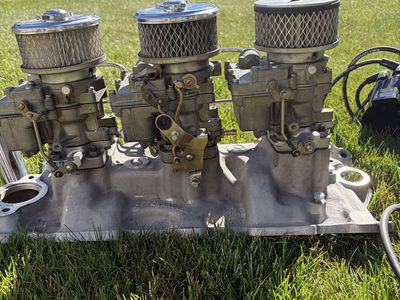Vintage Offenhauser Tri Power Intake Manifold