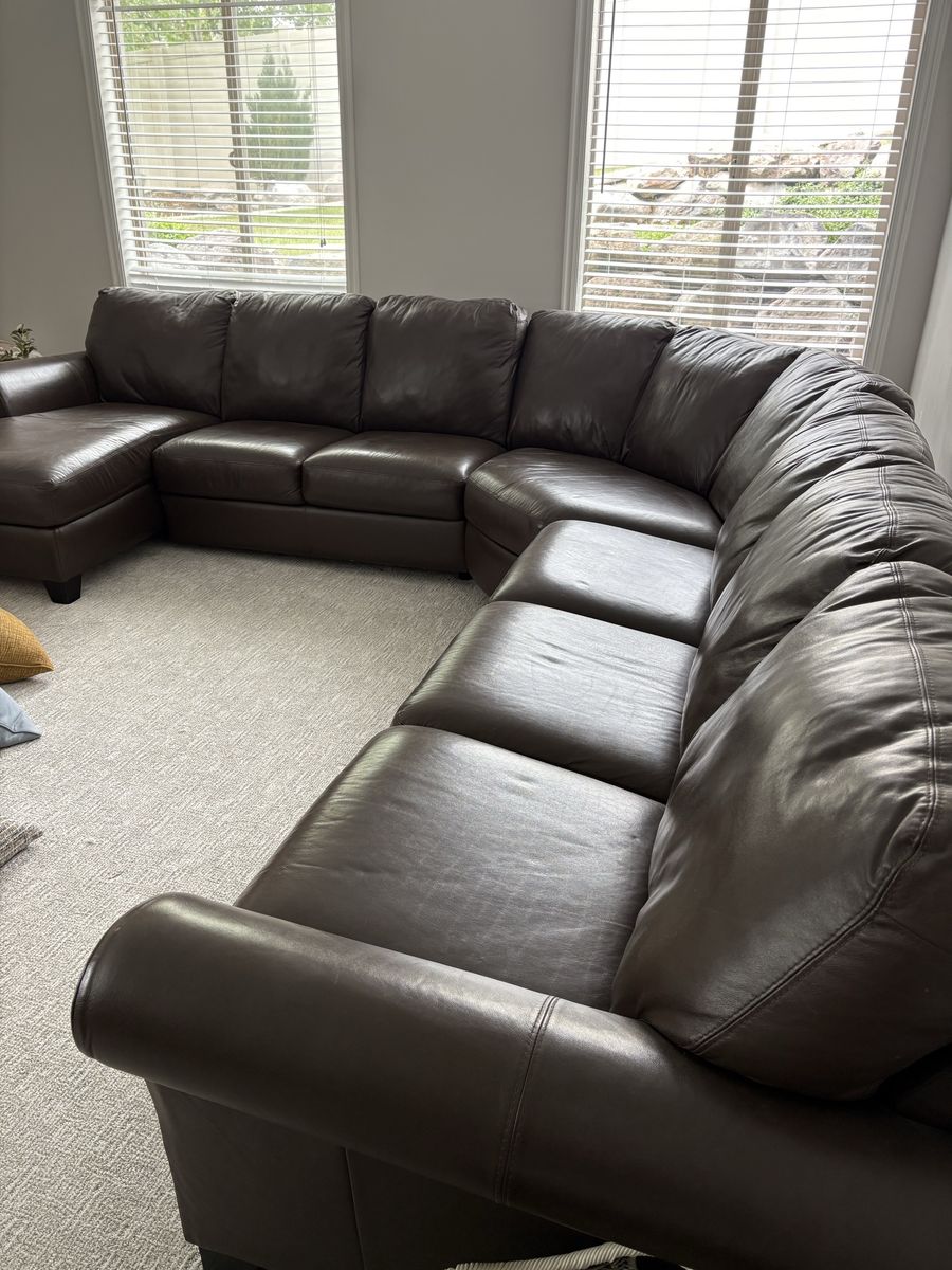 Large Leather sectional