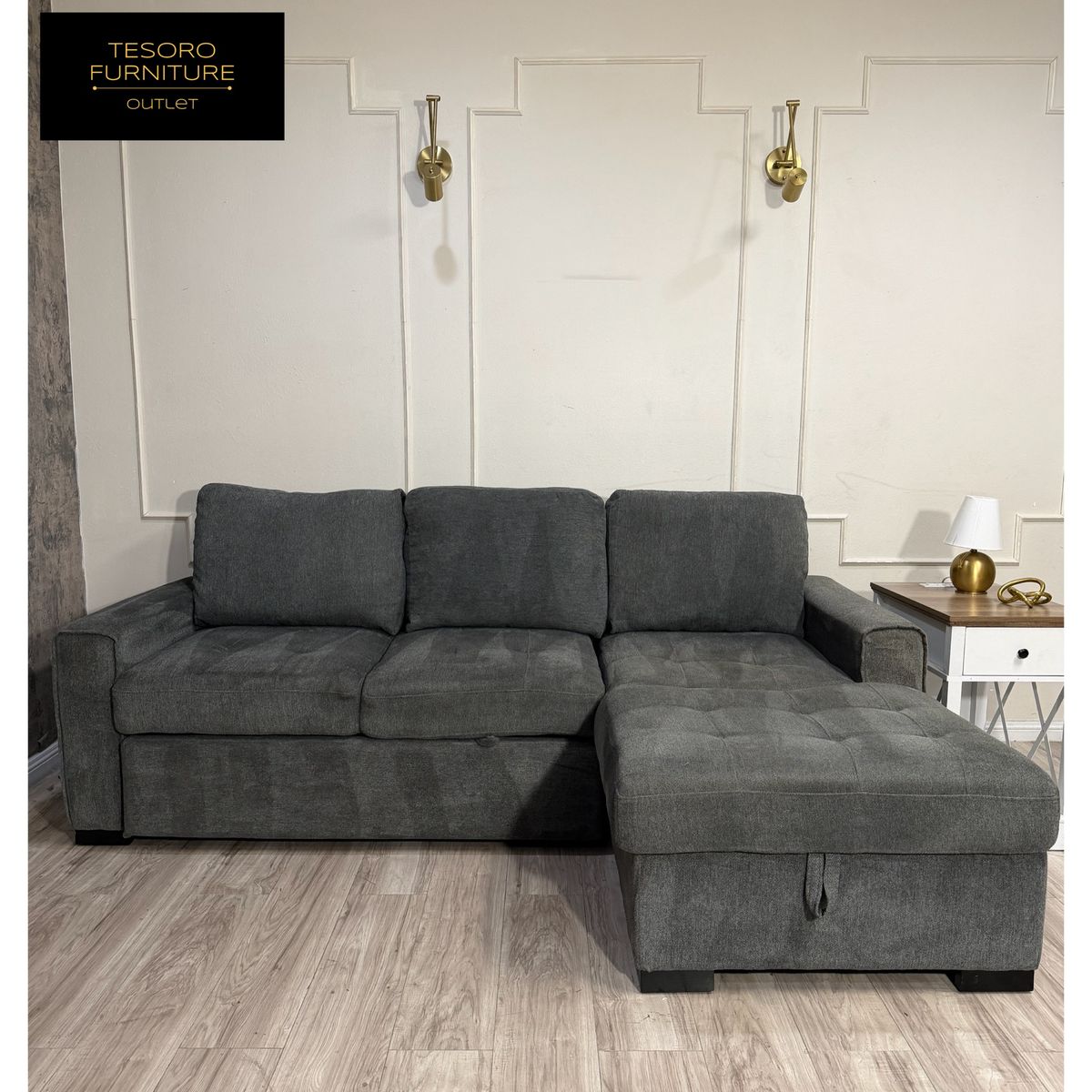 KENDALE SECTIONAL SOFA BED WITH STORAGE