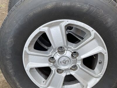 Toyota Tundra OEM 18 Alloy Wheels and Firestone