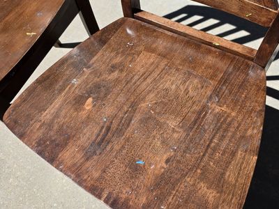 Solid wood dining chairs
