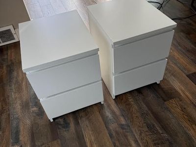 White Bedside Dressers