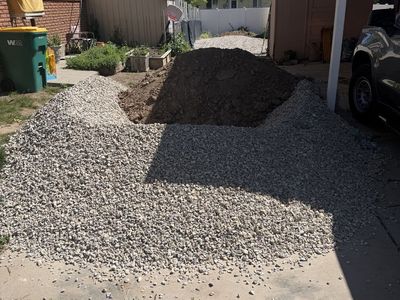 Free 1” gravel and dirt