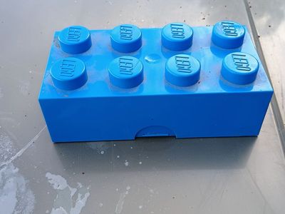 Large Blue LEGO Storage Brick - 8 Studs - Classic Kids Room Organizer