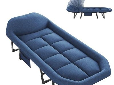 NEW Summer Outdoor Bundle: Heavy-Duty 2-Tier Wagon + Adjustable Camp Cot / Lounge Chair