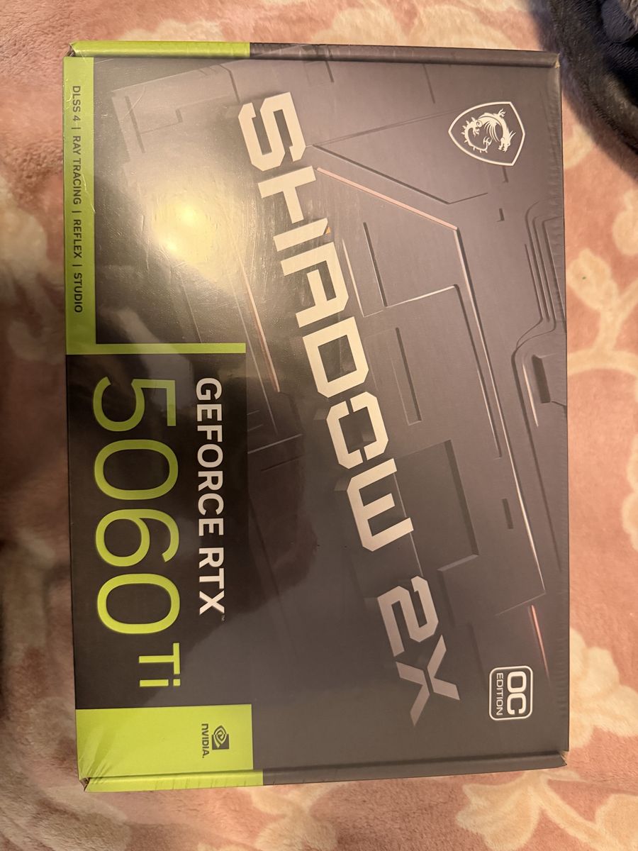 MSI GeForce RTX 5060 Ti Shadow 2X OC Edition Gaming Graphics Card 8GB GDDR7
