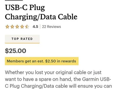 Garmin Watch USB-C Charging Cable BRAND NEW Folks!