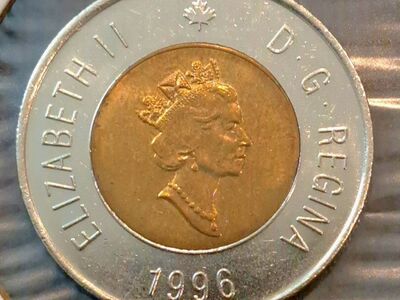 1996 Canada $2 Coin Uncirculated
(no mint ma