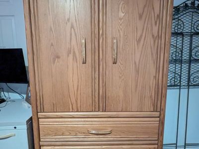 Solid Oak Dresser/TV Armoire $50