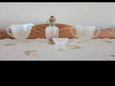 Antique Hobbnail Glass