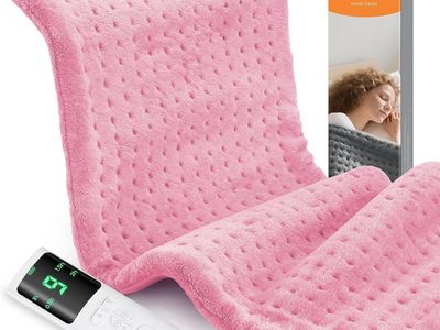 NEW Heating Pad for Back Pain, 17"x33" with 9 Heat Levels & 4 Auto-Off Timers, Portable Heating Pad for Period Cramps, etc.