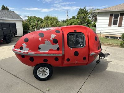Unique Ladybug Teardrop Trailer - Compact Camper with Eye-Catching Design