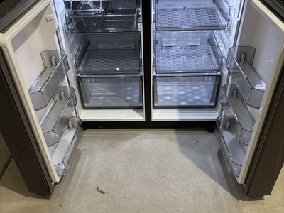 Samsung RF23A9071SG French Door Refrigerator - Black Stainless Steel, like new condition