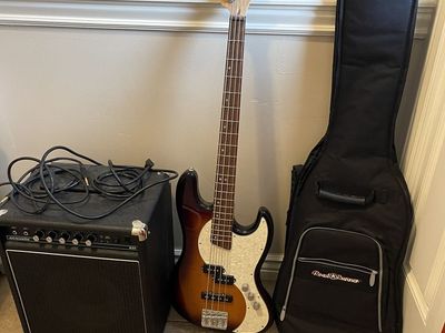 Beginner Bass Guitar and Amp