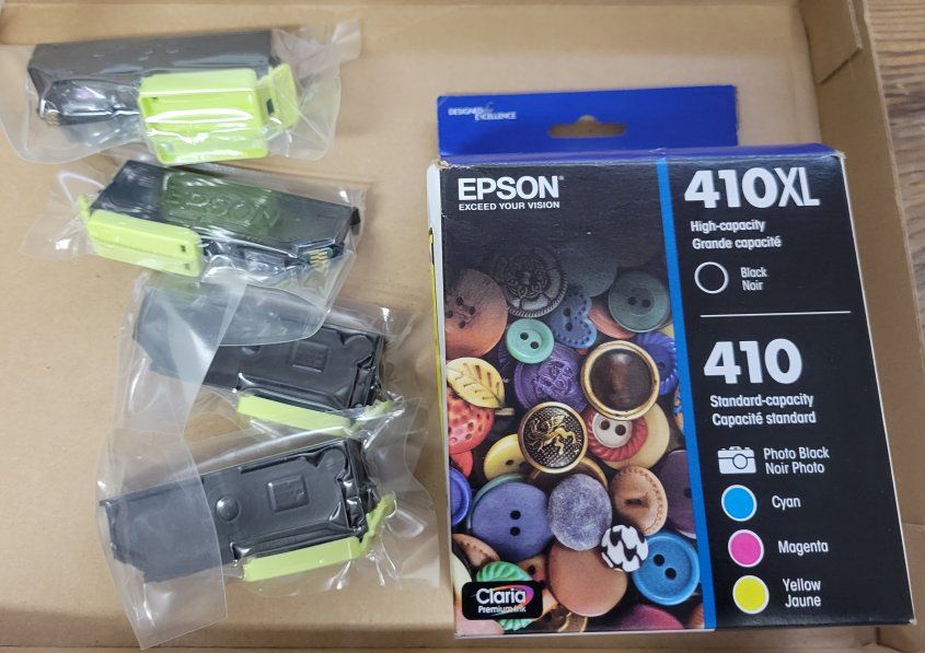 Epson 410XL Ink Cartridges Set with Retail Box