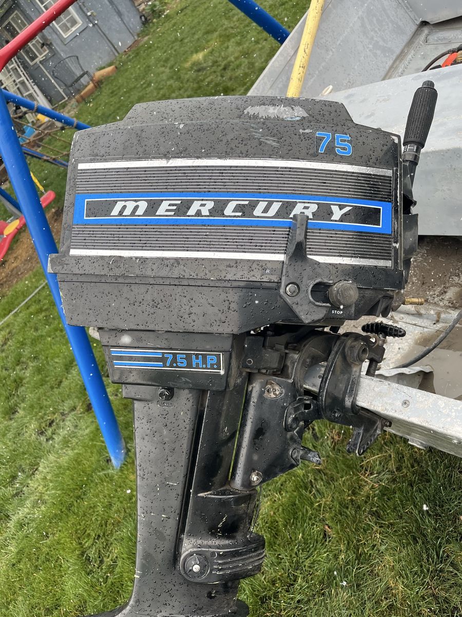 Mercury 7.5 hp 2 stroke