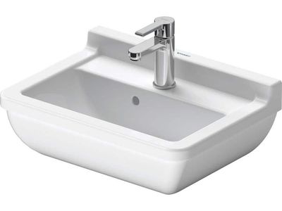 19.63in Duravit Starck 3 Rectangular Sink White