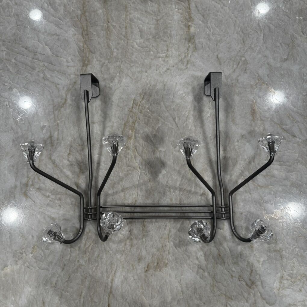 Crystal Knobs Over the Door Hooks