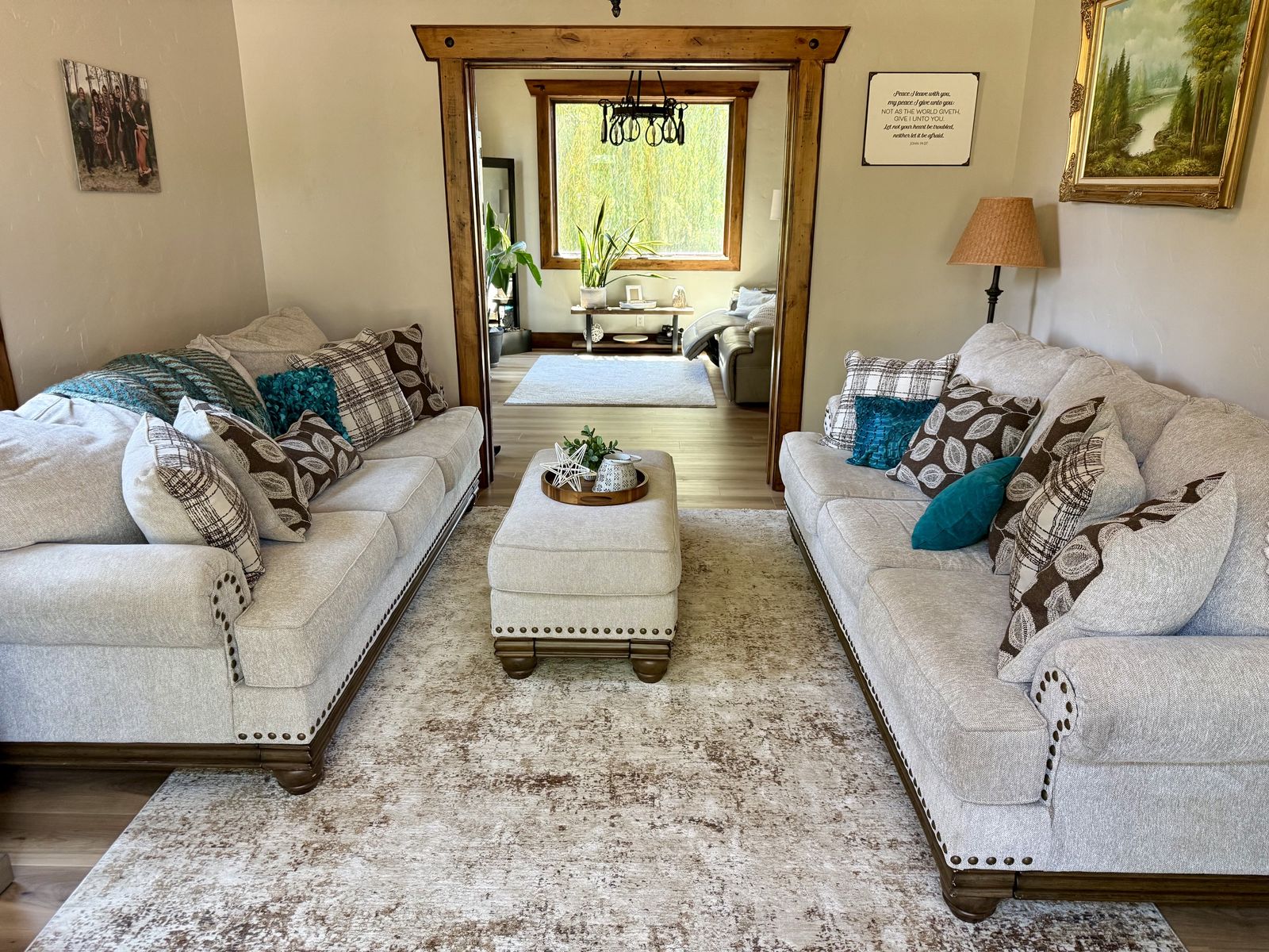 Sofa Set and Ottoman