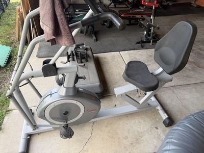 Sunny Health & Fitness Elite Recumbent Cross Trainer & Elliptical Machine with Arm Exercisers