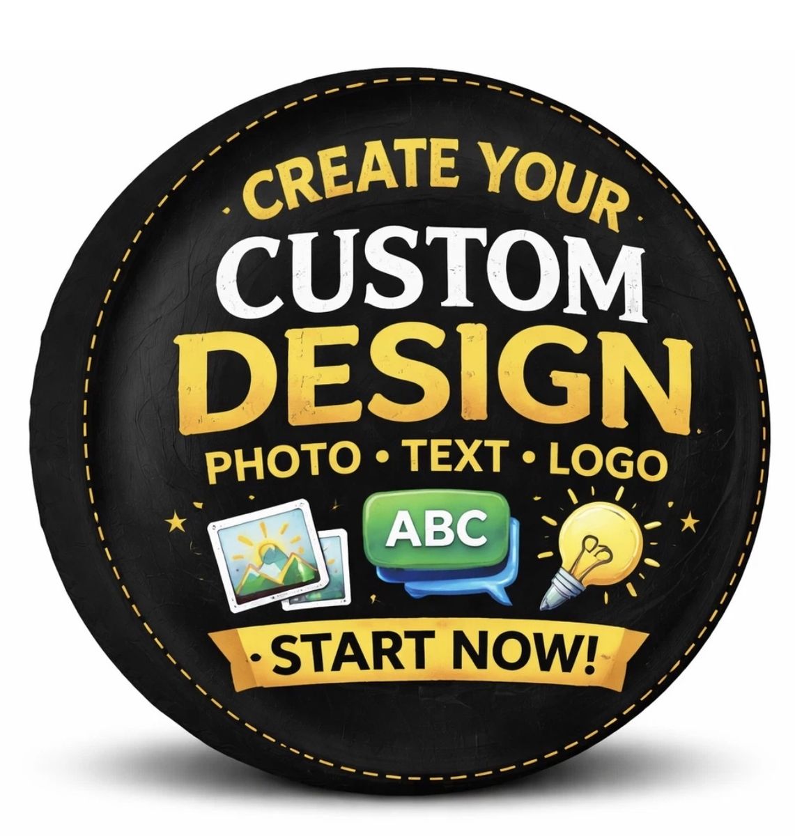 Custom Personalized Spare Tire Cover Trailer