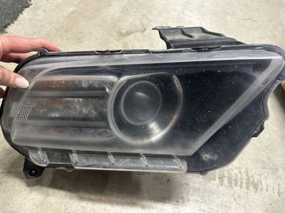 OEM 2010-2014 Ford Mustang Halo Projector Headlights - Black Housing