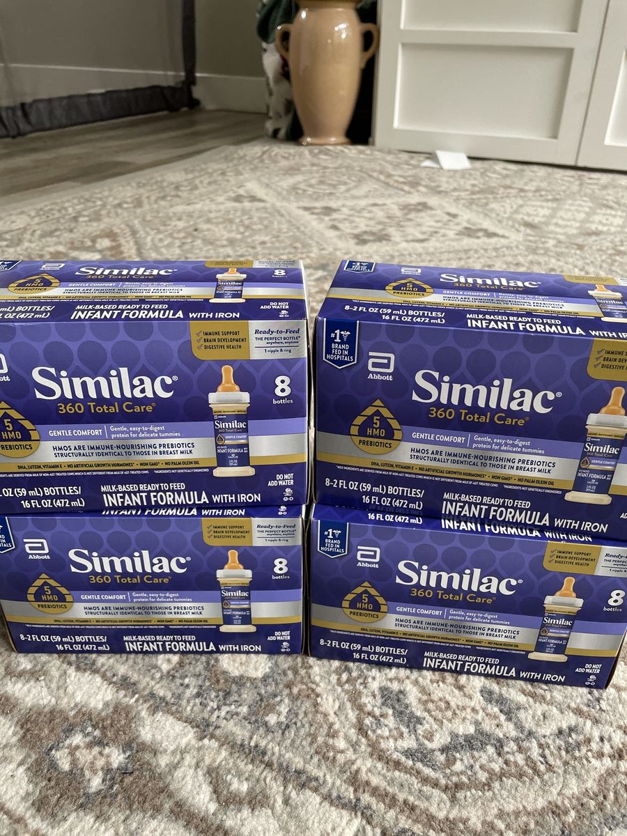 Similac 360 total care gentle comfort formula lot of 4 boxes 