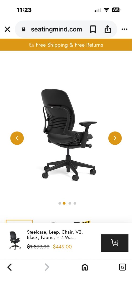 Steelcase Leap V2 Ergonomic Office Chair